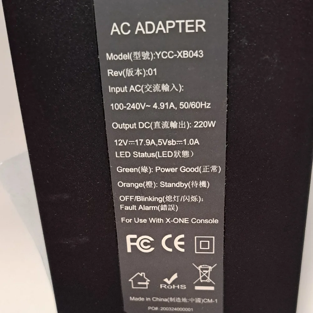 Black Charger for X One